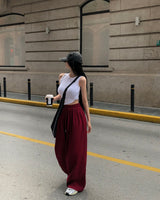 [MADE] Texture, Linen Pintack Wide Pants