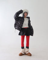 Quilting Padding Flare Miniskirt