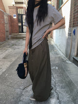Volume Wide Banding Pants