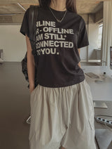 オフラインコットン半袖Tシャツ