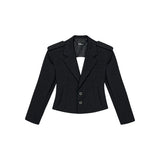 BACK CUT-OUT TAILORED JACKET