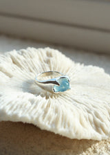 [MADE] GROTTO RING 06 - CLEAR AQUAMARINE BLUE