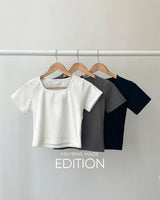 【MADE】Cropped short sleeve t-shirt