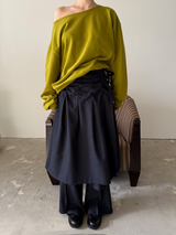 pio buckle wrap skirt