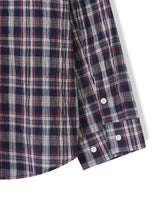 Plaid Check Hooded Shirt (2 Colors)