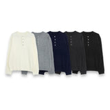 LMN Verbony 4 Button Long Sleeve Knitwear (5 colors)
