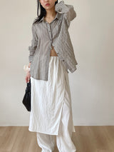 Block Stripe Loose Fit Shirt
