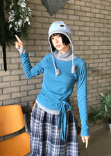 サイドボタンタートルネック
