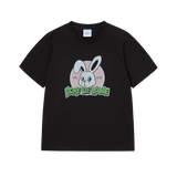 25SS NINETIES RETRO BUNNY WOMAN SHORT SLEEVE T-SHIRT BLACK