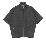 No.0758 K point half KNIT ZIP-UP (6color)