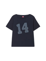 14 デニムオフショルダーT ネイビー