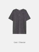 OA ハインフック ヘンリーネック ショートスリーブ Tシャツ (4 colors)