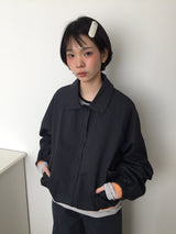 Faded Washed Curve Jacket (2color)
