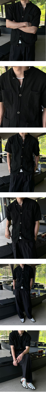 [S/S] Tweed crop half cardigan (2color)