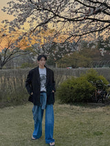 ASCLO タイガーシルケット半袖Tシャツ (3color)