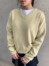 ケウユウールVネックニット