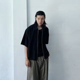 Two-Way Zip Relaxed Shirt