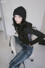 Back see-through angel long-sleeved t-shirt