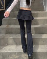 Rolly skirt pants