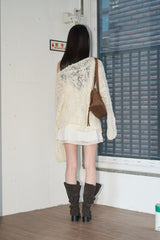 フレアラッフルドレス (Ivory)