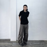 Structural Pleated Drawstring Pants