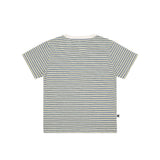 (Women)  レインボーストライプ半袖Tシャツ【YELLOW】