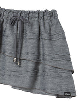 TWIST FRILL SKIRT GREY