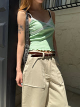 Cross lace sleeveless(3color)