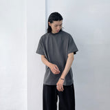 Cool-toned Structured Crewneck