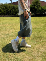 Toony denim Bermuda pants
