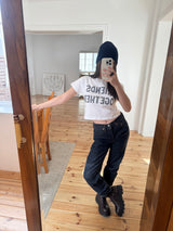 フレンズトゥギャザーパッチワークTシャツ - White (Fit Type)