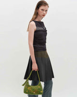 Mesh Layered Sleeveless _ GREY