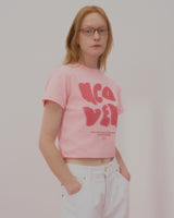 POINTAGE LOGO CROP TSHIRT-PINK