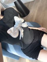 1210. Balloon ribbon printing crop T (2color)