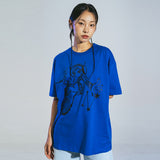 サイバーガールTシャツ (OCEAN BLUE)