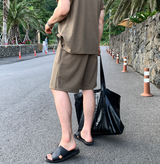 [Limited Quantity] 【setup】 カイパーカラネックショートスリーブショーツセットアップ