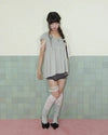  LACE LAYERED OVER KNEESOCKS / MINT