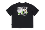 ボリュームロゴフラワーtシャツ
