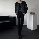 MG mink puffer tweed reversible jacket (2 colors)