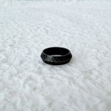 Obsidian Pattern Ring