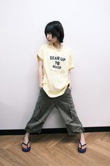 Vintage Military Capri Cargo Pants (Washed Khaki)