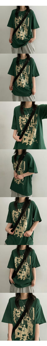 コーンショートスリーブドtシャツ