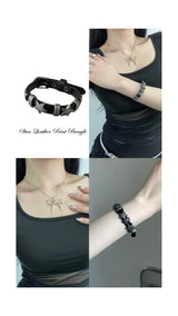 Ribbon ball necklace