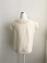 Olive tie blouse