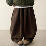 Newty Patch Pocket String Corduroy Wide Pants[Long & Short]