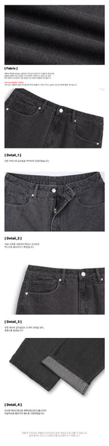ベーシックワイドデニムパンツ（3色展開）
