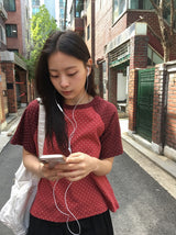 26SS★ [BAONHAUS] ヒルンドットカラーラグラン半袖Tシャツ