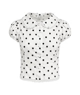 Adela Dot Lace Blouse