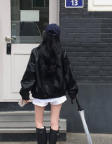[Bellide made] Rock Chic, Leather Blouson Jacket