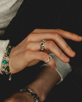 Clover eyes ring (925 silver)